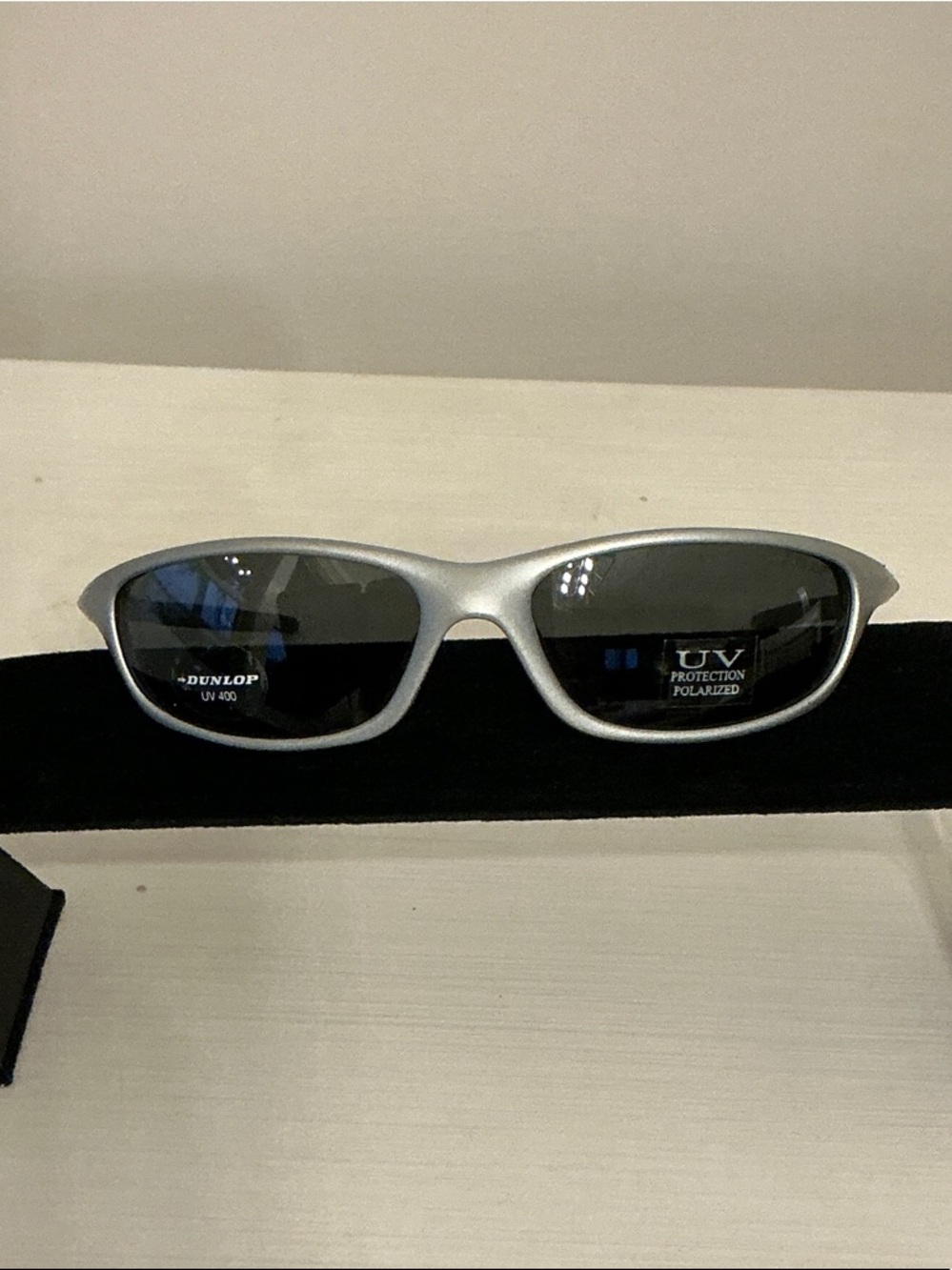 Authentic, Dunlop Silver Frame Polarized Sunglasses